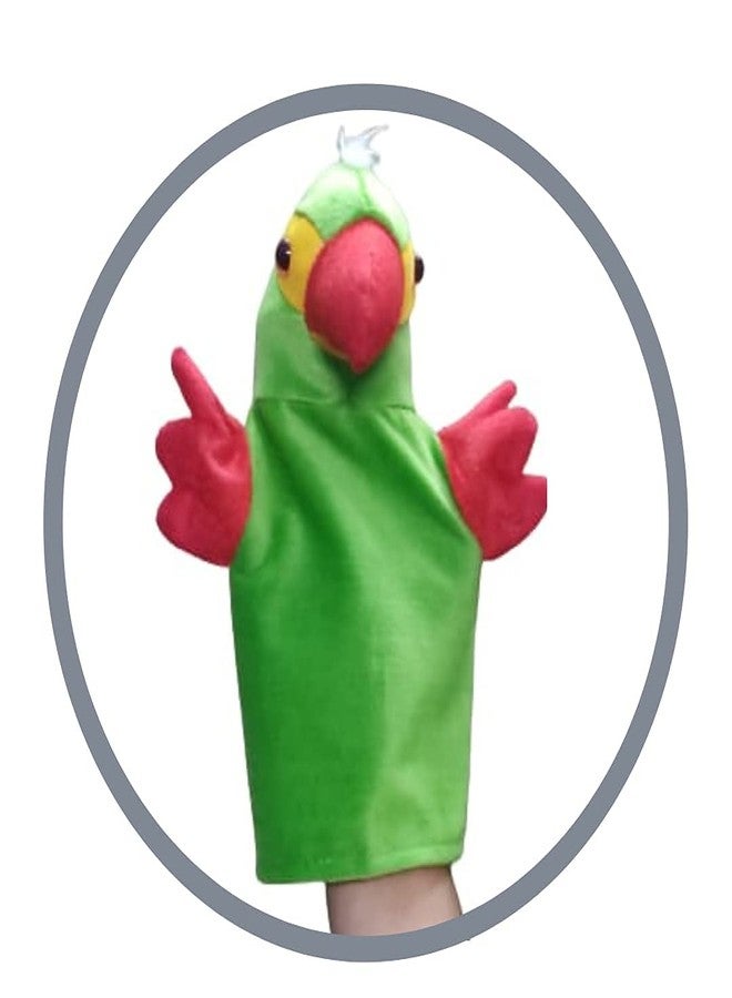 VARUSH Wild Animals & Birds Storytelling Hand Puppets/Hand Puppets for Kid's Learning Playing/Gift for Kids (Parrot) - Image 1
